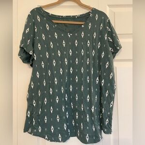 2 SHIRTS TOGETHER Womens Sonoma XXL T-Shirt V-neck and Women's V-Neck XXL Tee